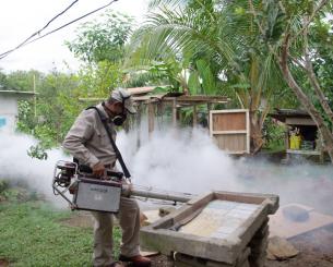 Fumigación del MINSA contra el dengue. Fortalecen acciones para evitar propagación del dengue ante constantes lluvias