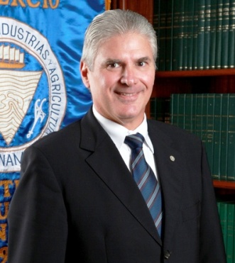 José Luis Ford, presidente de la Cámara de Comercio, Industrias y Agricultura de Panamá. Preocupación en Cámara de Comercio de Panamá por deterioro de campaña política