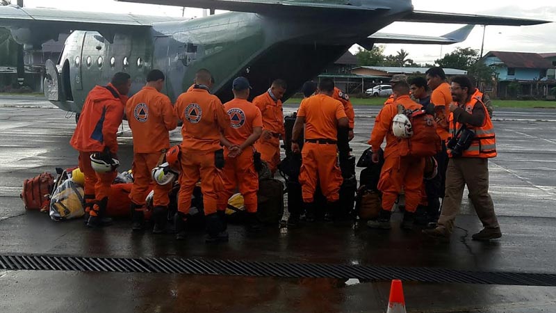 Servicio Aéreo de Panamá brinda ayuda a Costa Rica por Otto