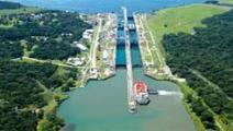 Nuevo cauce del Canal de Panamá ampliado alcanza nivel del lago Gatún
