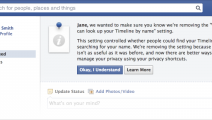 Facebook elimina opción para ocultarse de búsquedas