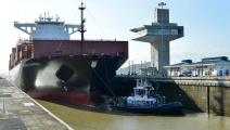 Pilotos del Canal de Panamá entrenan con minibuques antes de subir a neopanamax