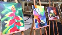 Exhiben obras jóvenes pintores del centro de cumplimiento de Pacora